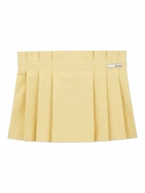 NWT! WE-AR4 The 98 Yellow Mini Skirt. Size Large.